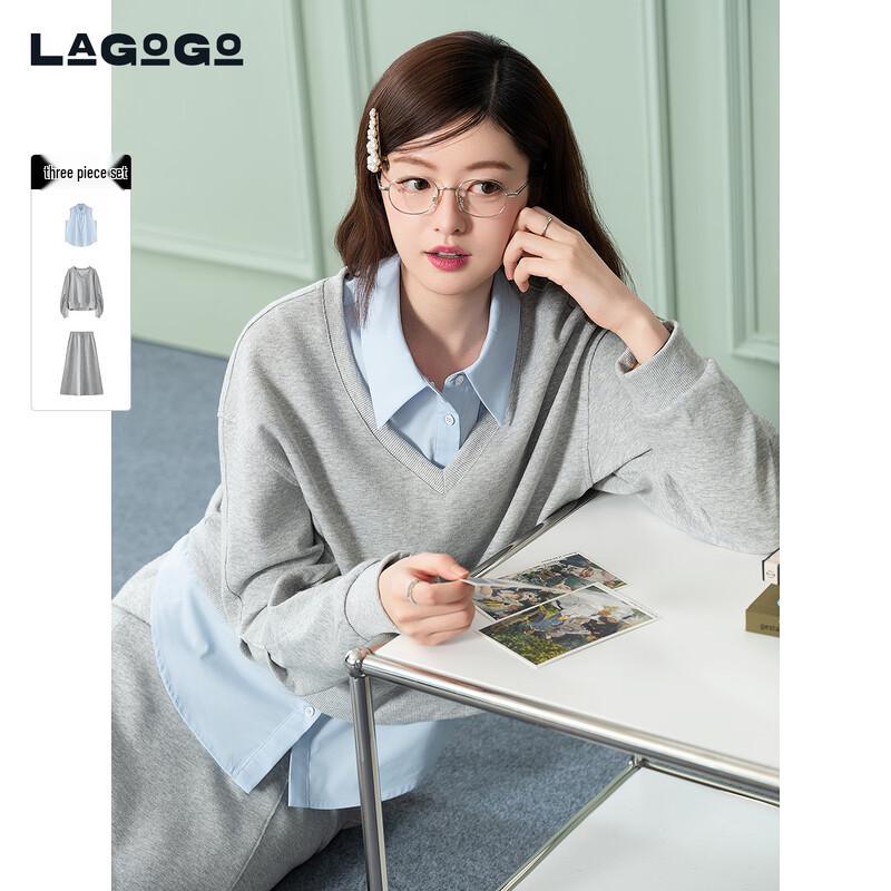 LAGOGO Women s Spring 3-Piece Outfit Set S