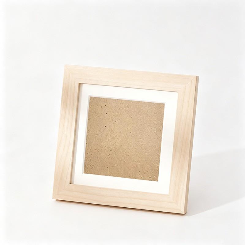 Square Wooden Photo Frame 4x4 5x5 6x6 8x8 10x10 12x12 Inch DIY Wall Hanging Or Desktop Display Modern Minimalist MDF Picture