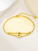New stainless steel wholesale 26 English letters double-layer ring gold-plated bracelet