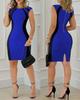 Women's Contrast Color Sleeveless Round Neck Stitching Zipper