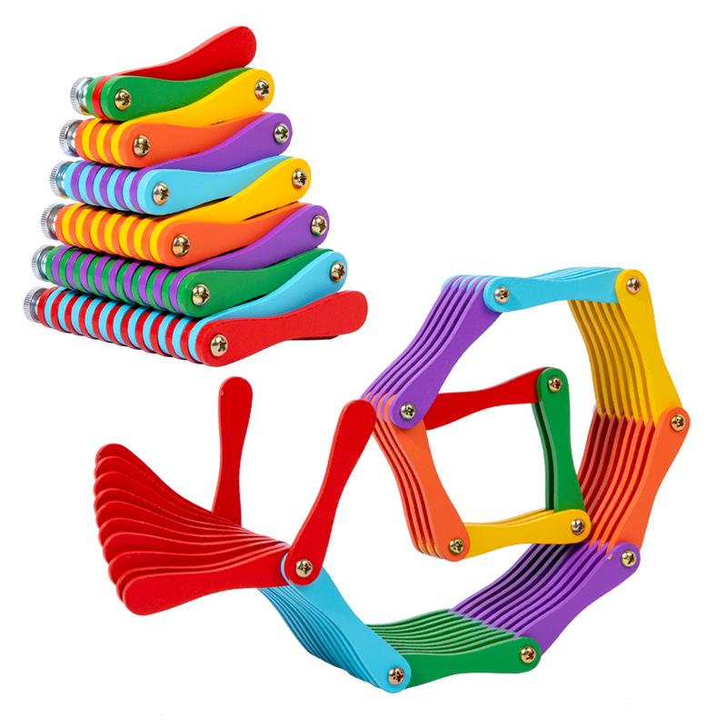 Versatile Folding Building Blocks for Kids – Enhance Hand-Eye Coordination & Brain Development