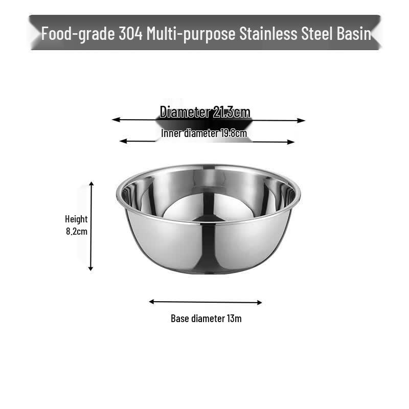 Zhilis 304 Stainless Steel Mixing Bowl