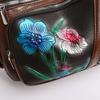 Flower Crossbody Bag Mittleren Alters Muttertasche Damen Weiches Leder Große Kapazität Umhängetasche