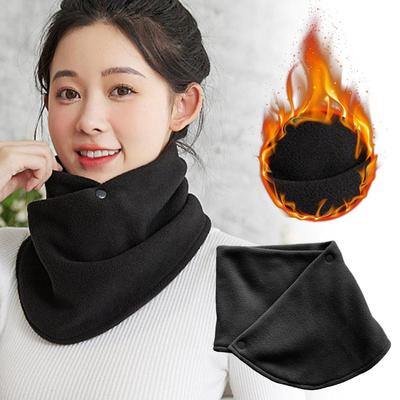 Nový zimní plyšový šátek Měkký teplý návlek na krk Plyšový dvojitý větruodolný chránič Neck Neck Layer Ou U9Z8