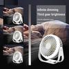 Desk Fan Mini Fan Outdoor Portable Desktop Fan With Night Light High Wind Silent Charging Small Fan
