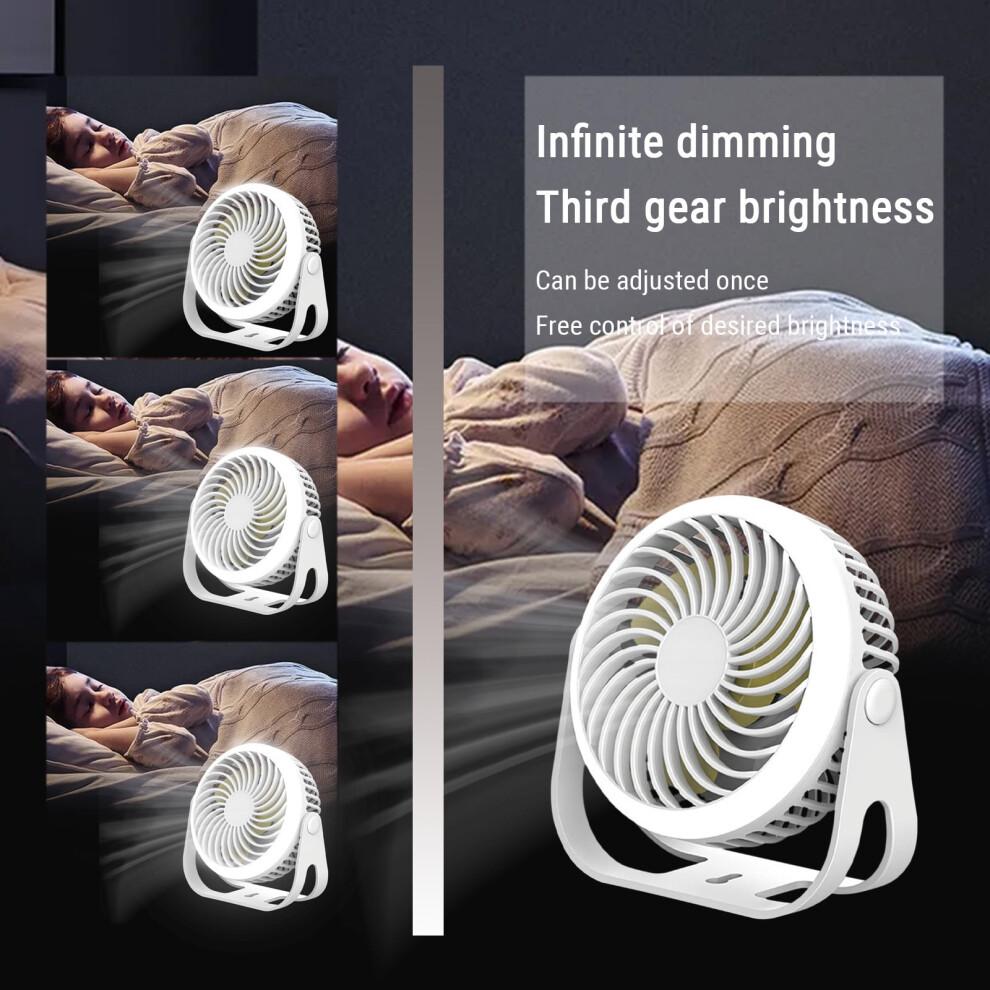 Desk Fan Mini Fan Outdoor Portable Desktop Fan With Night Light High Wind Silent Charging Small Fan