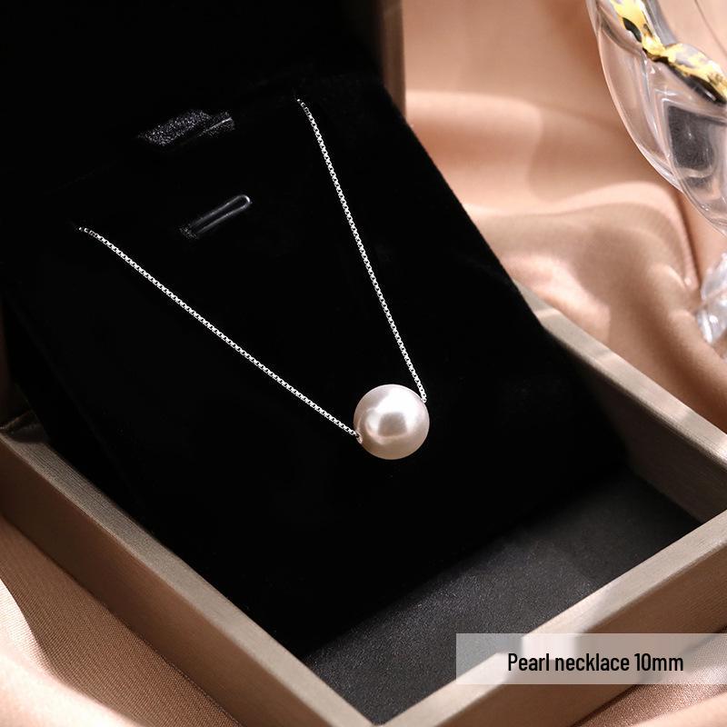 2022 Neue Mode 925 Sterlingsilber Perlen Nischen Schlüsselbein Halskette für Frauen