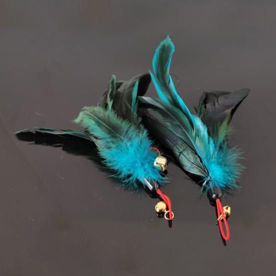 Kätzchenspielzeug, einfach zu installieren, nicht leicht zu zerbrechen, harmloser Kätzchen-Teaser, Glockenfederkopf für Haustiere