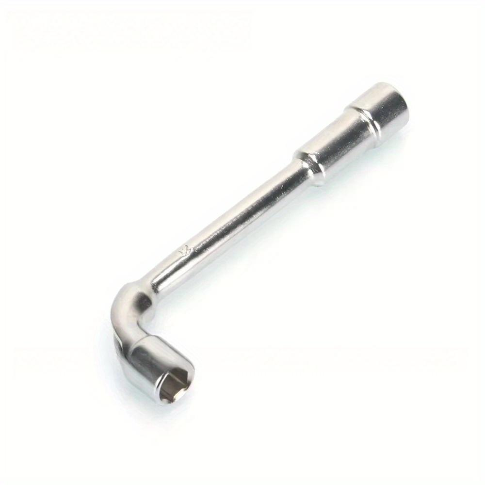 12mm L Type Angled Socket Wrench Spanner with Thru Hole, Chome Vanadium