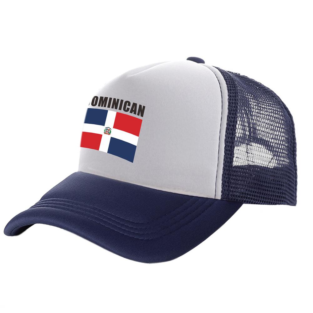 Dominican Republic Flag Trucker Caps Unisex Funny Dominican Hat Baseball Cap Cool Summer Unisex Mesh Net Caps