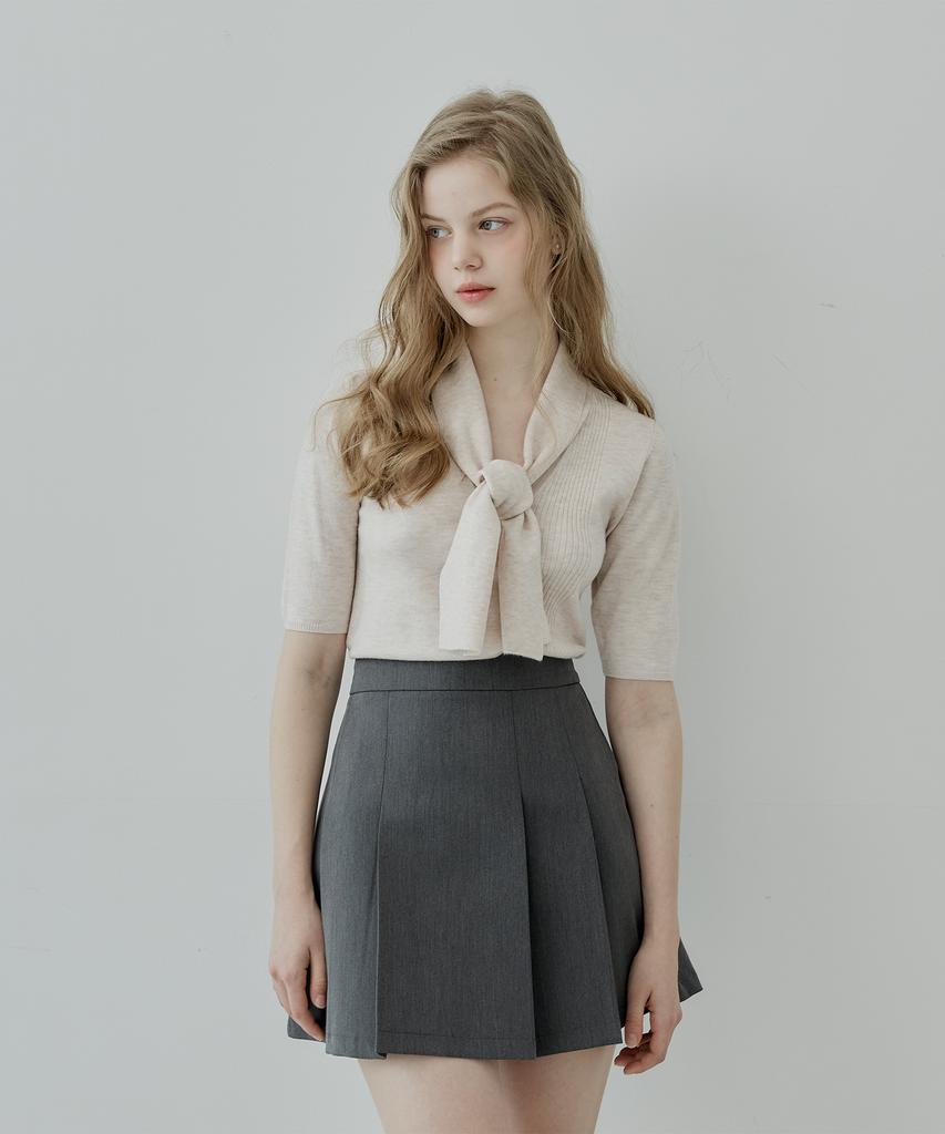 HYBERNAT Merino Wool Knit Top Pink Beige