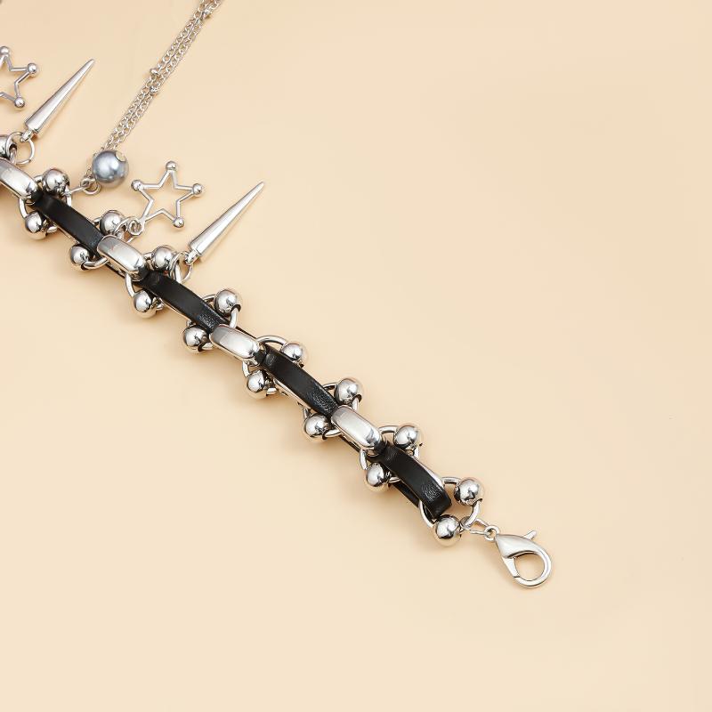 New Five-Pointed Star Tassel Pendant Necklace For Women Y2K Chain Choker Necklace Fashion Party Jewelry Accessories Gift