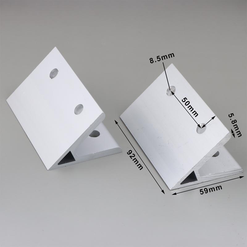 2020 3030 4040 4545 5050 6060 Winkelverbinder-Set 2 Stück 45 Grad Aluminium-Winkelverbinder für Möbelbau