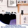 12 Pcs Car Dashboard Decorations Cats Car Interior Accessories, Mini Cat Figurines, Cute Rear View Mirror Accessories Mini Resin Car Decor Fun Cats