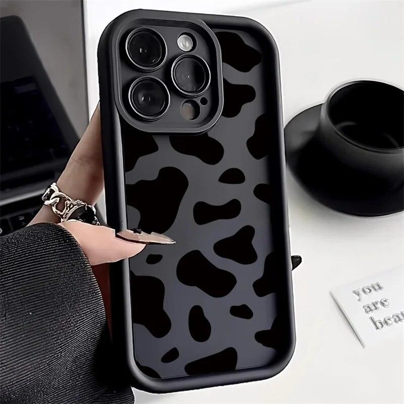 Pouzdro na telefon INS Leopard Print pro iPhone 14 Pro pouzdro iPhone 11 12 13 15 Pro Max XR XS X 7 8 Plus SE SE3 matný silikonový měkký kryt