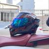 Motorcycle Helmet Full Helmet Can Be Equipped with Bluetooth Headset Men's Four-season Electric Bicycle Riding Helmet