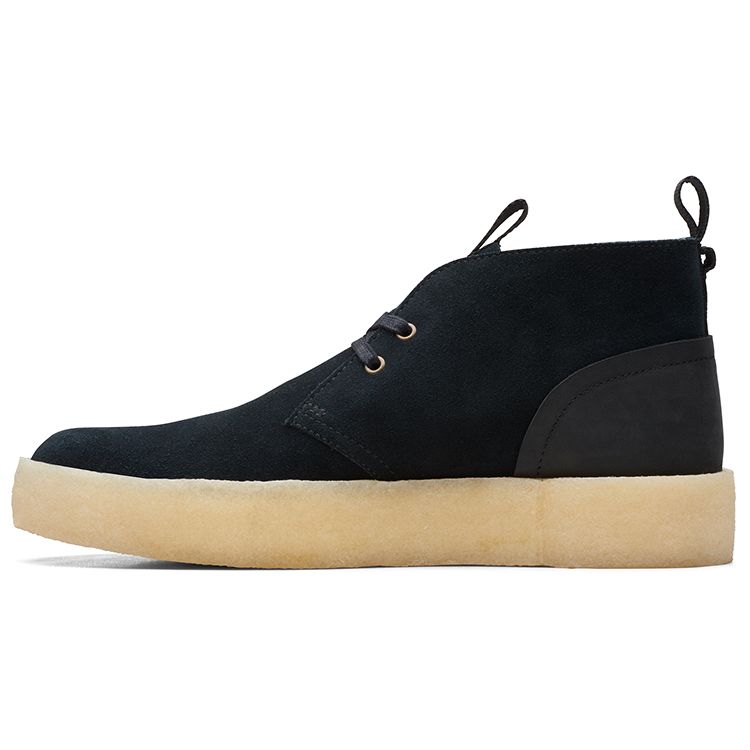 Clarks Scarpe Casual in Pelle Scamosciata Comode con Suola Spessa Sneakers da Uomo Nere 261678687