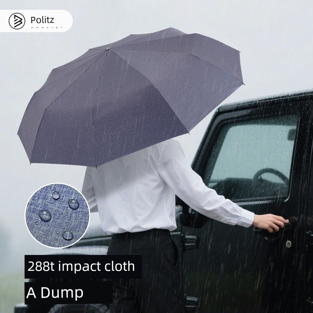 Baolizi High-End Full Automatic Umbrella for Men Extra Large Thickened Reinforced Windproof Large Folding Umbrella for Heavy Rain