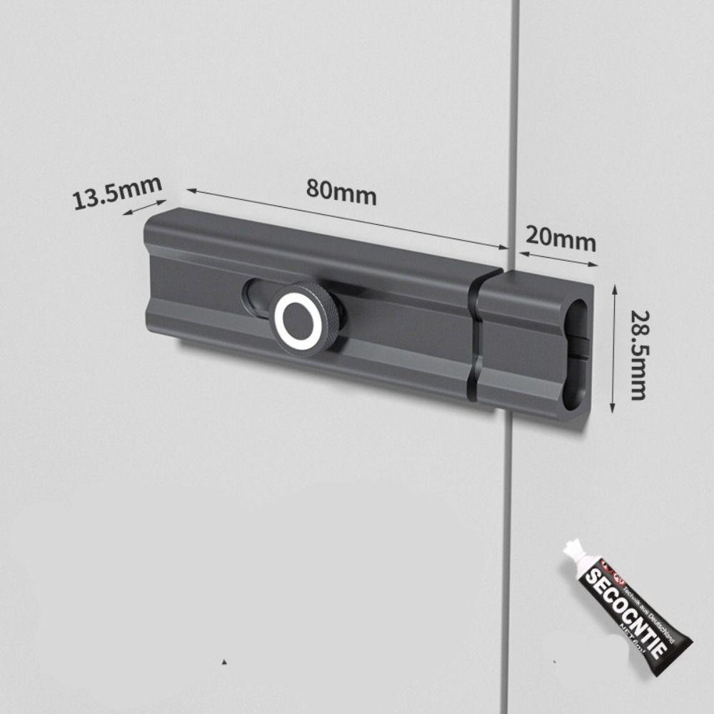 No Punching Sliding Door Bolt Aluminum Zinc Zinc Alloy Door Buckle Luminous Door Buckle Closet Window Door