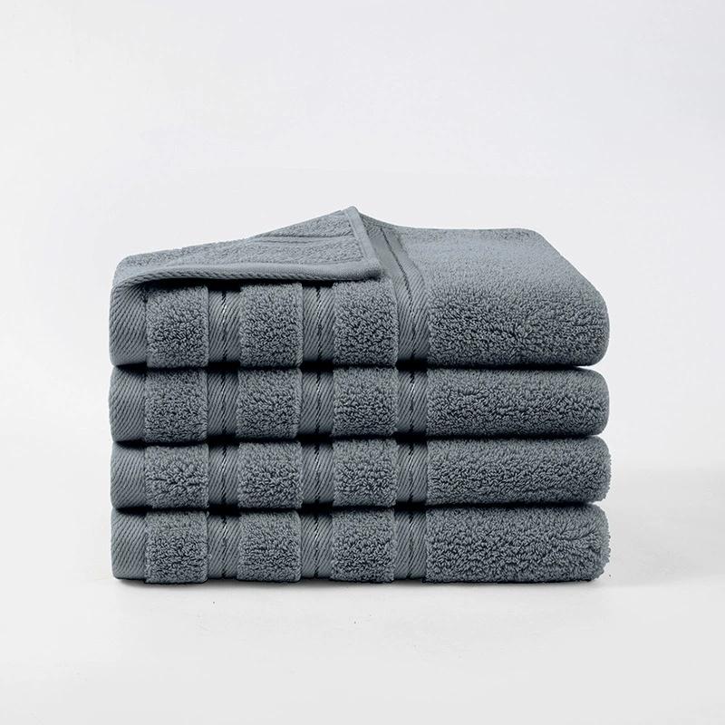 Pure Cotton Towel Bathroom Face Towel Strong Absorbent Soft Skin-friendly Adult Towels 35*75*2pcs Black Drop Shipping