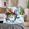 Tom & Jerry Christmas Holiday Poster PrintBlanket Flannel Throw Blanket for Sofa, Bed, Travel, Camping, Office