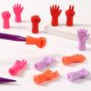 6Pcs Hand Shape Needle Stoppers Crochet Hook Point Stoppers Knitting Needle Tip Protectors for Weaving Yarn Craft