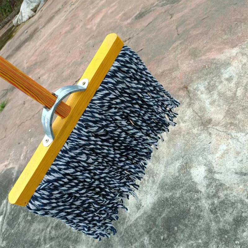 Xinkai Large Absorbent Cotton Mop with Solid Wood Handle