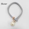 Faux Pearl Curtain Tieback 1Pc Tieback, Woven Rope Adjustable Holder, Stylish No Drill Tiebacks Bead End Draperies Holder for Living Room Bedroom