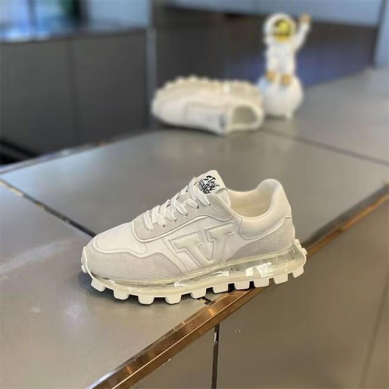 

Массивные кроссовки мужские дизайнерские беговые кроссовки с воздушной подушкой модные повседневные из вторичной кожи ткани на платформе с увеличением высоты 43