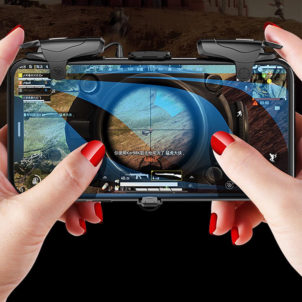 Mobile Game Controller Sensitive Shoot Aim Triggers Gamepad Keypads Phone Joystick Controller For Pubg Gaming