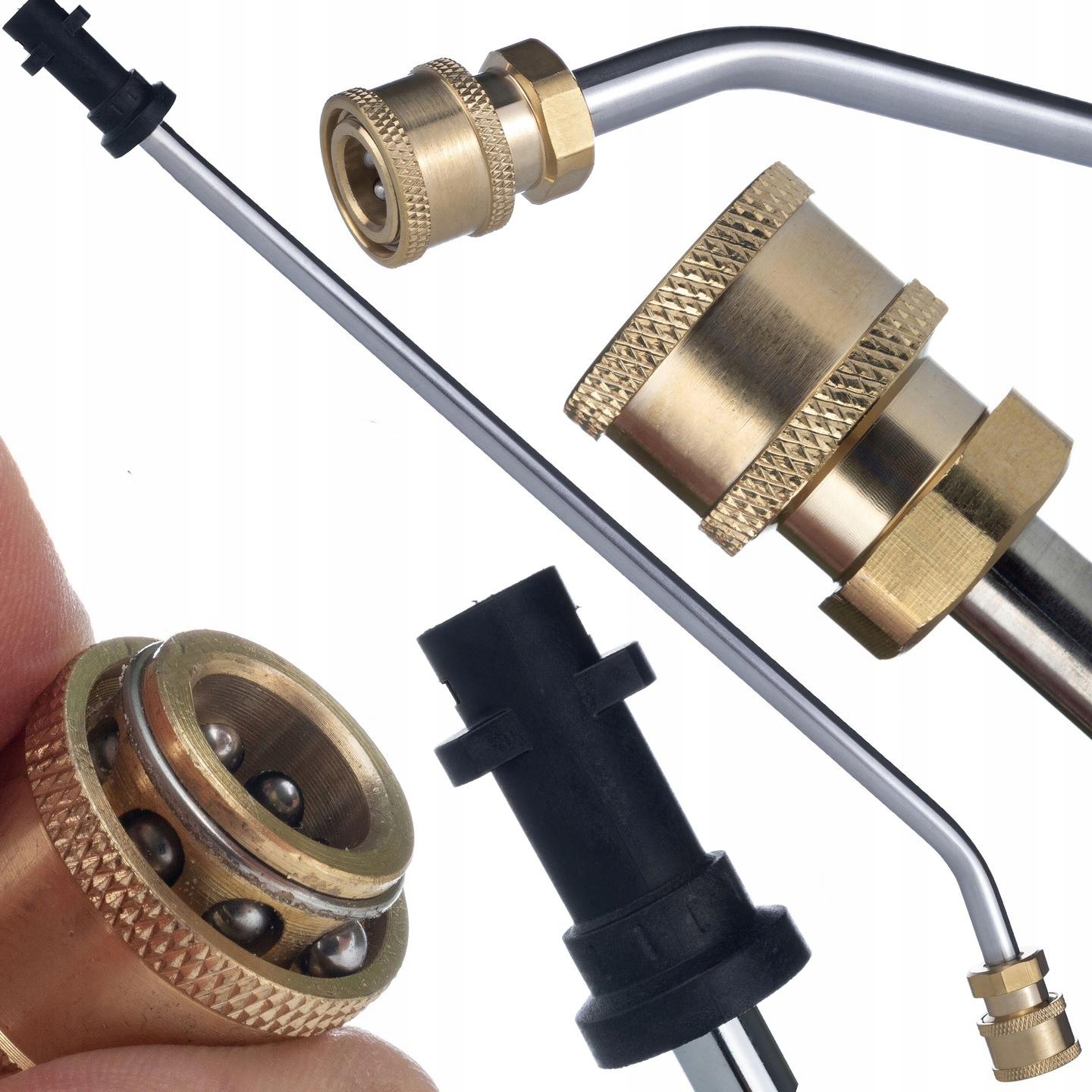 Rosfix Lanca do Myjki Ciśnieniowej 1/4   34cm – Kąt 30° | Max Ciśnienie 250 Bar | Złącze Kärcher K Bayonet