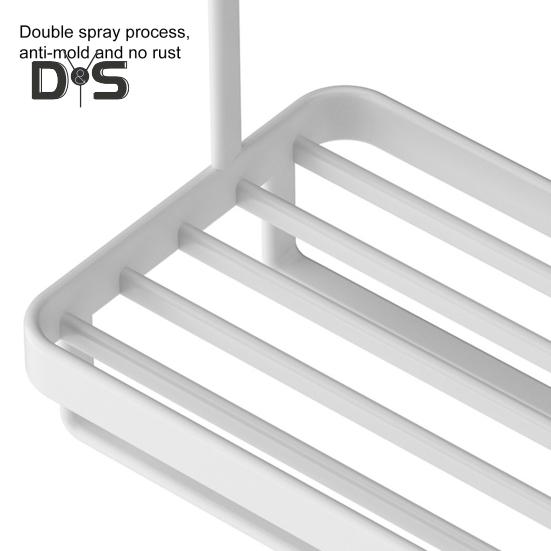 Storage Rack Sponge Holder Sturdy Construction Strong Load-bearing Kitchen Bedroom Dish Soap Dispenser with Removable Tray