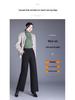 Women's Woolen High-Waisted Wide-Leg Pants: Winter 2025 Loose, Thick, Straight-Leg Casual Wear