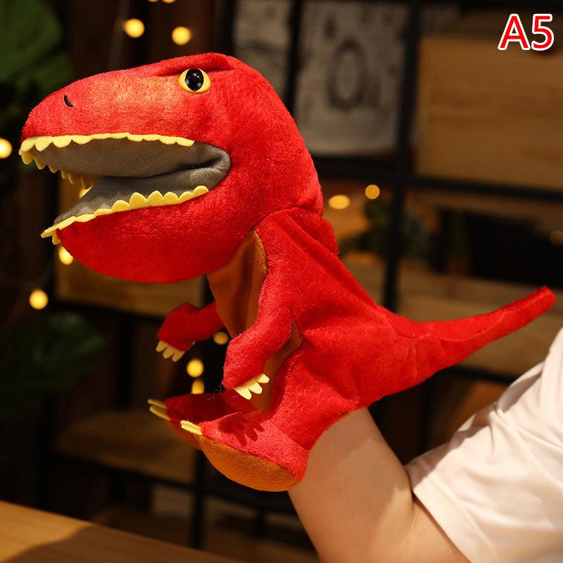 Creative Dinosaur Hand Puppet Plush Toys Kindergarten Performance Hand Control Glovestriceratops Tyrannosaurus Plush Dolls