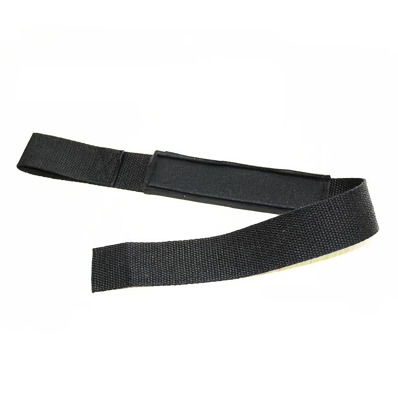 

Exercise Grip Strap And Polyester Wrist Straps Are Perfect for Deadlifts, Pull-Ups, And Barbell Workouts, Serving As Grip Strength Trainers 1Pc чёрный