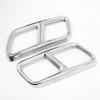 L10A Tail Throat Frame Cover Trim Stainless Steel Rear Dual Exhaust Muffler Pipe For Mercedes Benz GLK X204 CLS W218 2012-17