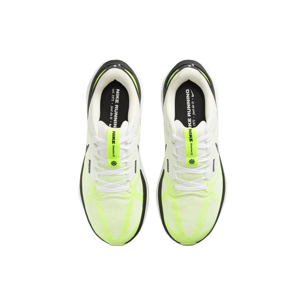 Nike Air Zoom Structure 25 White Volt Men Sneakers Phantom Black DJ7883-100