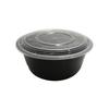 Disposable Round Takeaway Meal Box with High Lid, 3500ml, 90 Sets