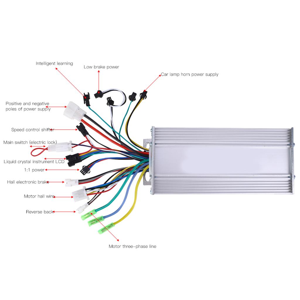 Waterproof LCD Display Panel Electric Bicycle E Bike Scooter Brushless Controller Kit(1000W 36V )
