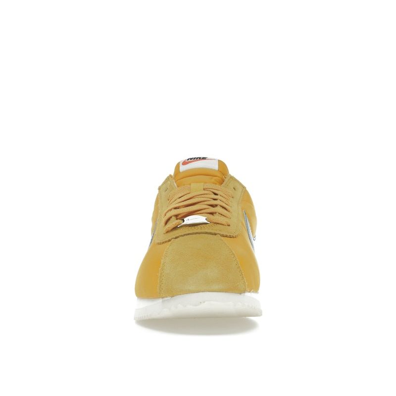 Nike Wmns Cortez Textile Yellow Ochre Gorge Green Safety Orange Black Retro Running Lifestyle Casual Sneakers DZ2795-702