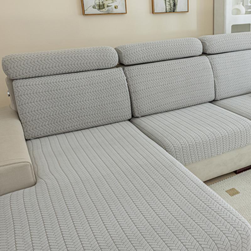 Elastic Sofa Cover Cushion Cover Sofa Hat Solid Color Sofa Cover All-inclusive Four Seasons Universal Cover Sofa Cushion Cover