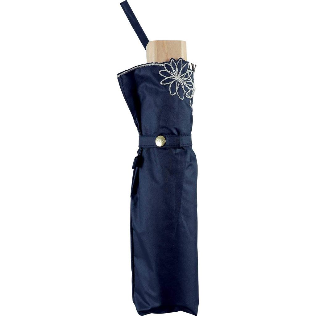 Faltbarer Sonnendom Rand Blumenlicht UV UPF Geeignet für Regen oder Floral Niedlich und Stilvoll für Produkt Wpc. Regenschirm, Design, Mini, Marineblau, 100% Blockierend,