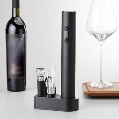 5-in-1 Electric Wine Bottles Opener Reusable Battery Operated Automatic Wine Opener with Base Electric Corkscrew Bar