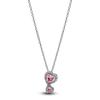 Collana Ciondolo Chiave dell'Amore Farfalla in Argento 925 Originale Set di Gioielli Anello Elegante Fiore Fiocco Perla Regalo di San Valentino