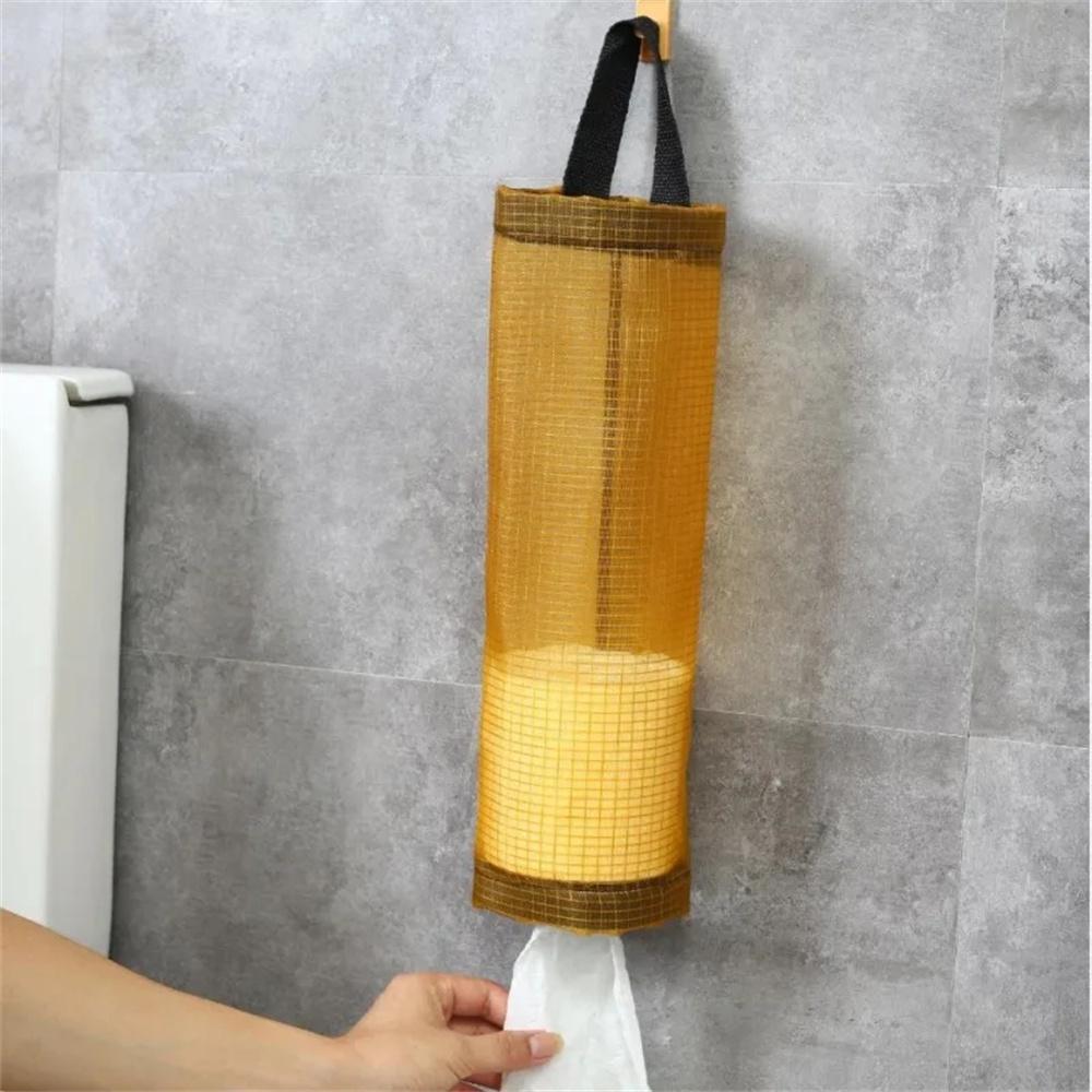 1 PCS Garbage Bag Storage Kitchen Garbage Organizer Plastic Bag Holder Organizing Hanging Garbage Collection Storage Bag