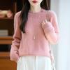 Women Sweater 100% Wool MODERN NEW SAGA O-neck Knit Pullover Thick Winter Jumpers Female Knit Tops