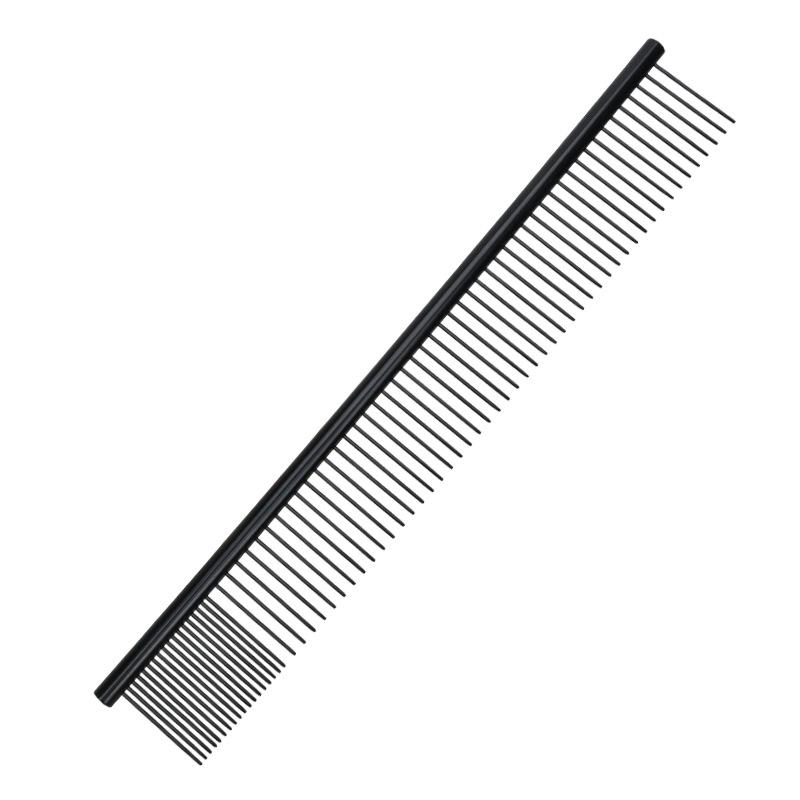 Pet supplies, pet comb steel comb, row comb, black straight comb, dense double tooth comb beauty comb 92439 92445