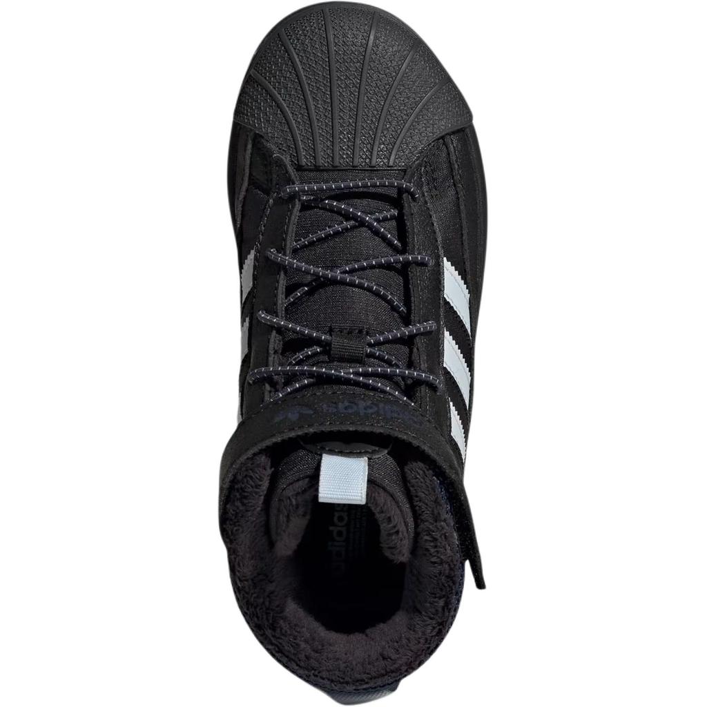 adidas Originals Superstar Winter Trek Comfortable Soft Outdoor Shoes Kids Shoes Black JQ0344