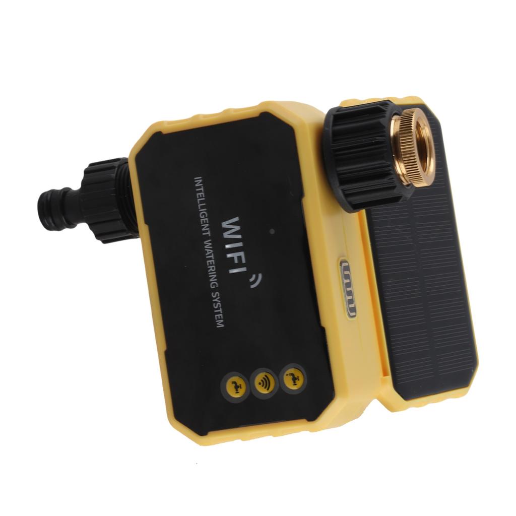 WiFi Water Timer with Solar Panel Smart Sprinkler Timer Automatic Irrigation Controller with APP for Garden Hose