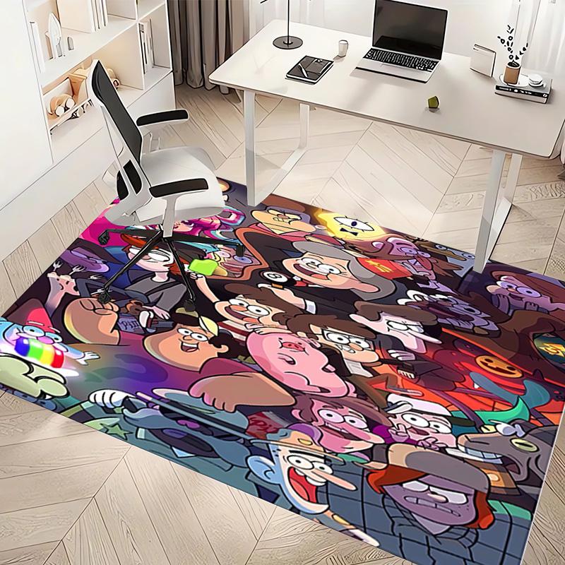 1pc Gravity Falls1 Print Area Rug - Soft, Washable Non-Slip Indoor Mat, Living Room, Home Office Decorative Rug,Office Decorative